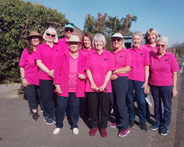 Picture of some members of the Burton & Puddington Ladies team