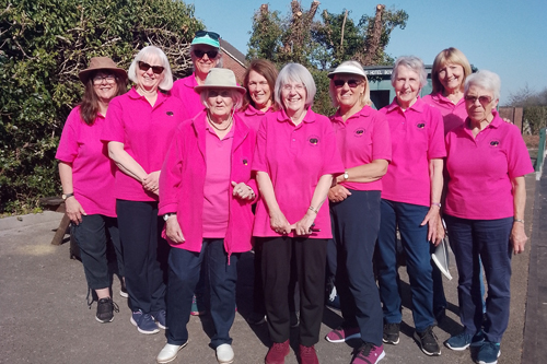 Picture of some members of the Burton & Puddington Ladies team
