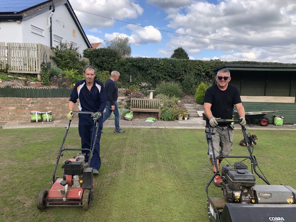 Mike and Gary with their green machines!