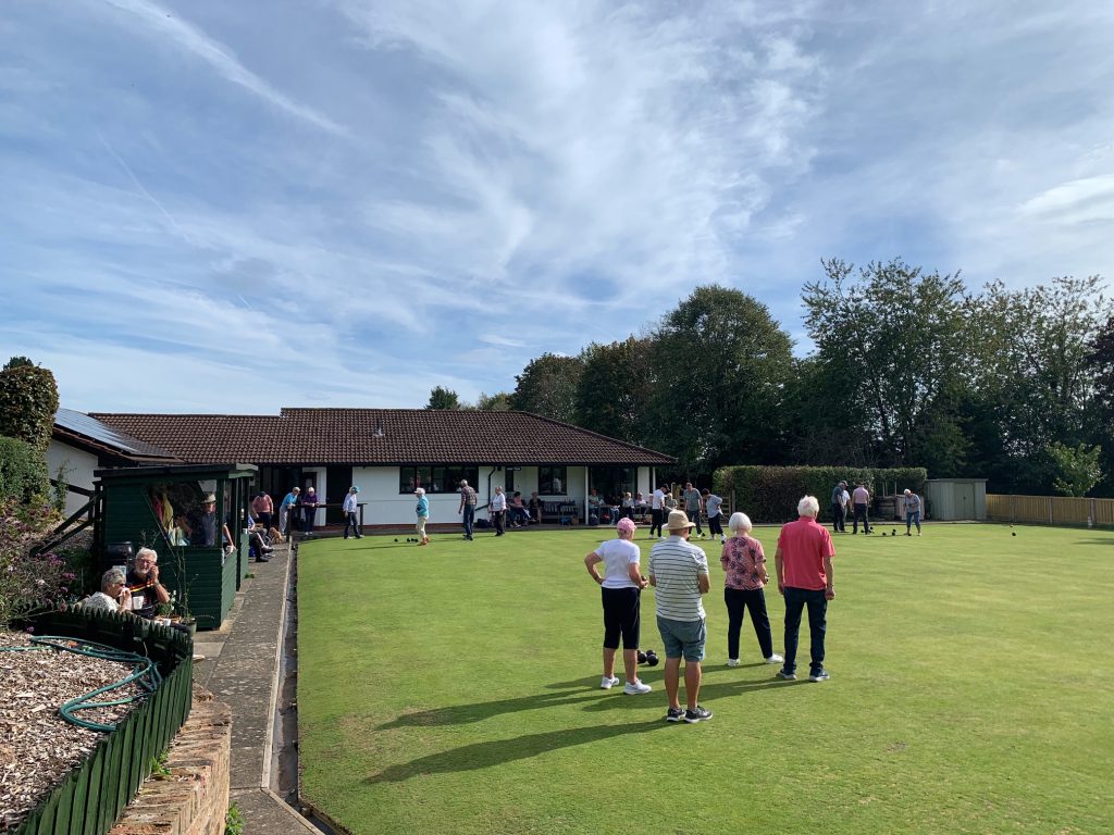 Bowlers on the green.