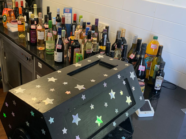 Tombola with bottles